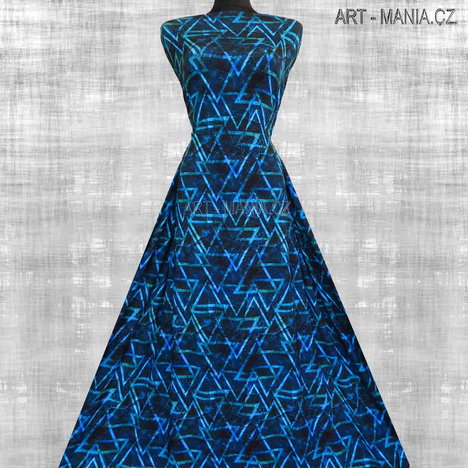 507004A Jednolícní úplet viskóza/elastan, šíře 167cm, gramáž 230g/m2, DIGITÁLNÍ TISK