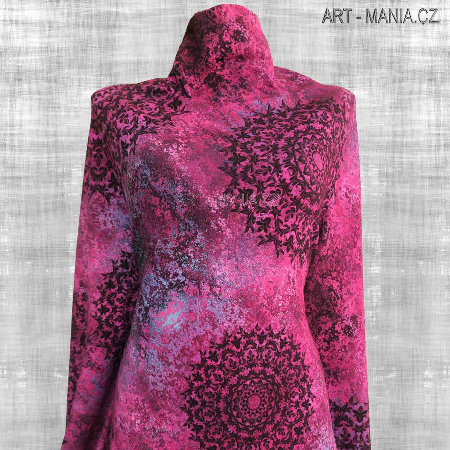 501007A TEPLÁKOVINA nepočesaná / šíře 173cm, gramáž 300 g/m2 DIGITÁLNÍ TISK