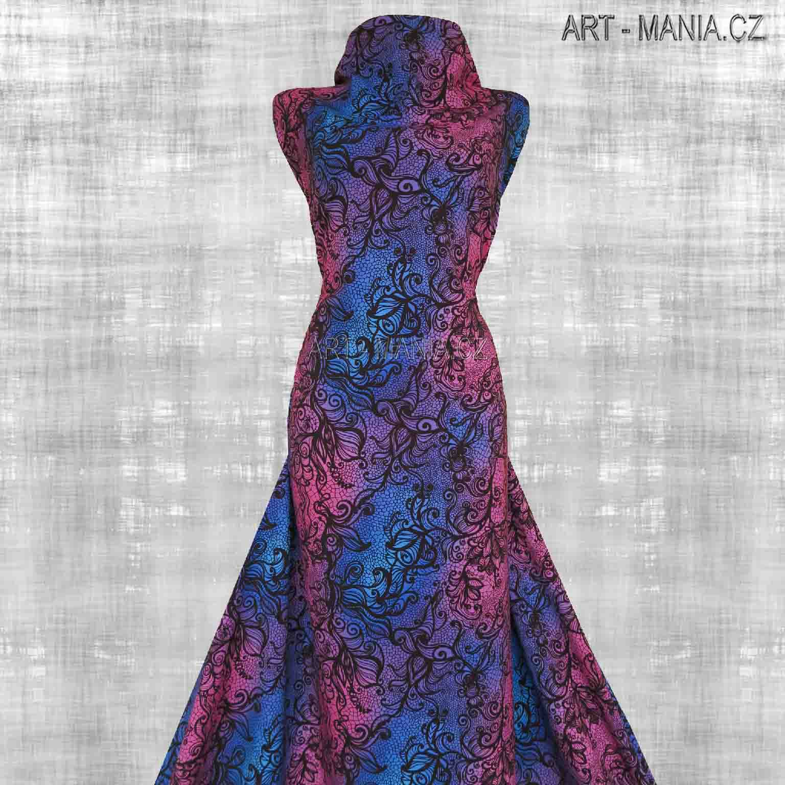 505004C TEPLÁKOVINA nepočesaná / šíře 173cm, gramáž 300 g/m2 DIGITÁLNÍ TISK
