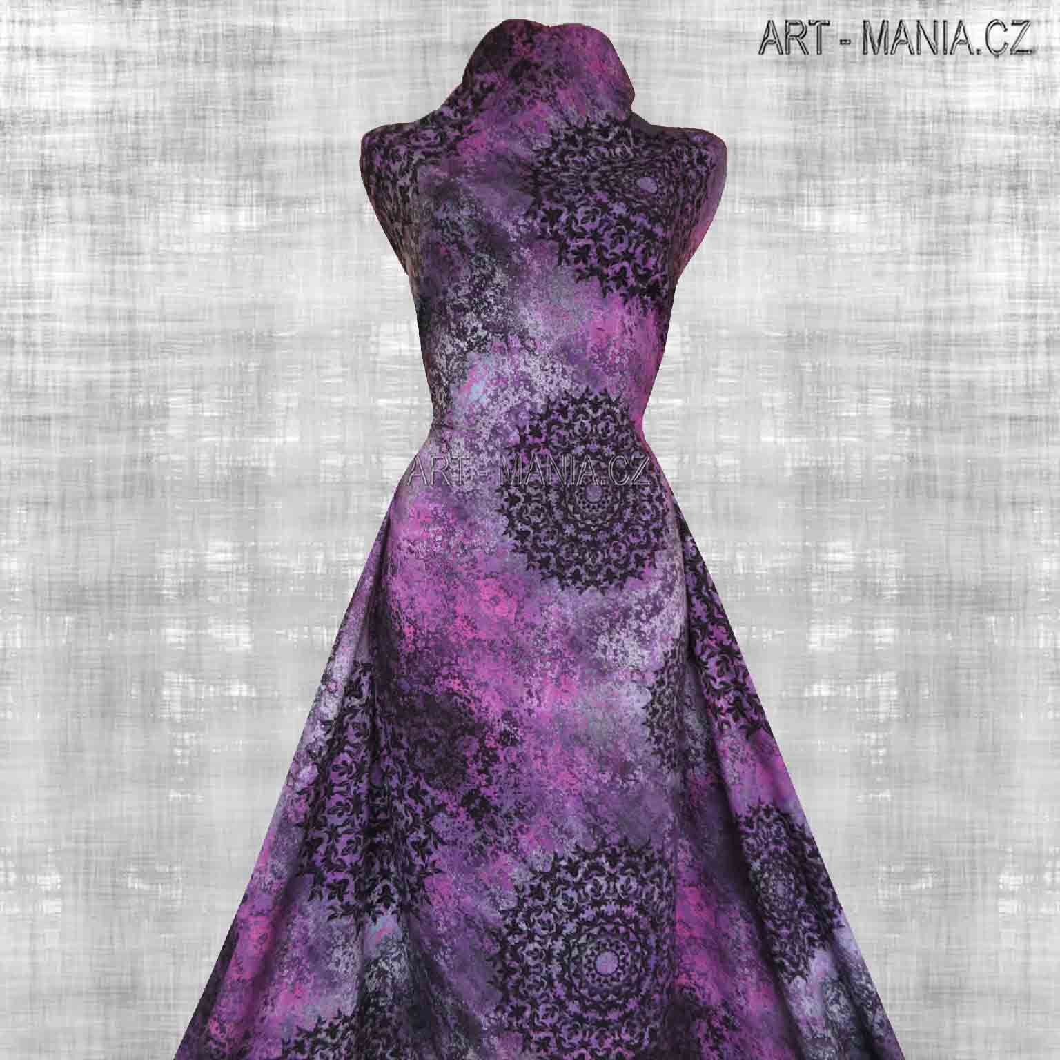 501006D TEPLÁKOVINA nepočesaná / šíře 173cm, gramáž 300 g/m2 DIGITÁLNÍ TISK