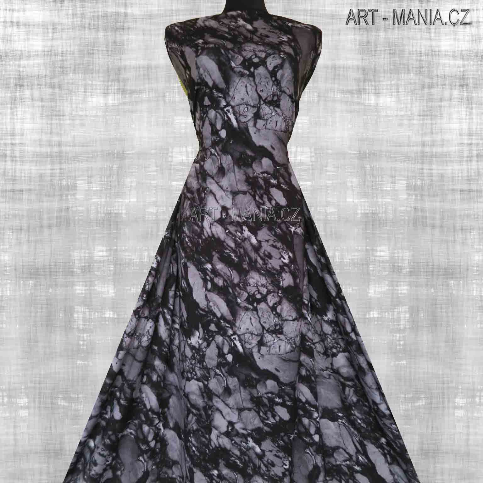 503004C Jednolícní úplet viskóza/elastan, šíře 170cm, gramáž 230g/m2, DIGITÁLNÍ TISK