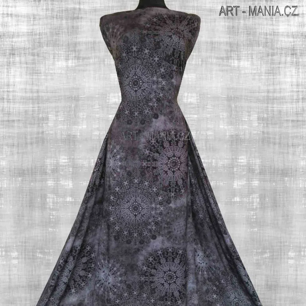 501004G Jednolícní úplet viskóza/elastan, šíře 167cm, gramáž 230g/m2, DIGITÁLNÍ TISK