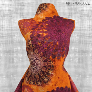 501001E TEPLÁKOVINA nepočesaná / šíře 173cm, gramáž 300 g/m2 DIGITÁLNÍ TISK