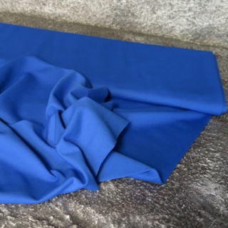 POLYVISCOSE DOUBLE JERSEY / Oboulícní úplet DARK COBALT/TMAVĚ KOBALTOVĚ MODRÁ viskóza/polyamid/elastan, šíře 170cm, gramáž 270g/m2