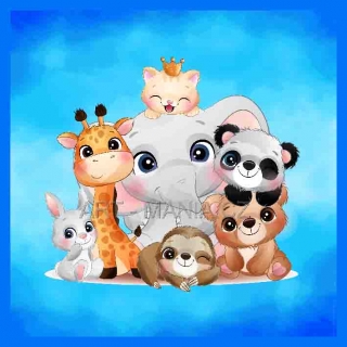 446952A Saténový bavlněný panel digitální tisk, velikost 24x24cm, gramáž 170g/m2