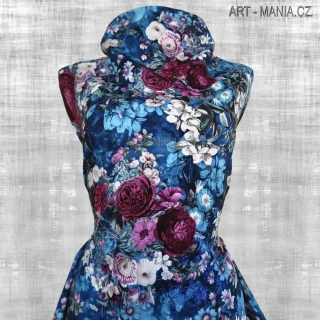 525001C TEPLÁKOVINA nepočesaná / šíře 173cm, gramáž 300 g/m2 DIGITÁLNÍ TISK