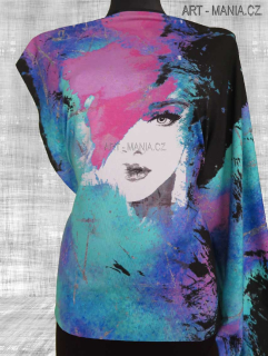 314001C PANEL DIGITÁLNÍ TISK Jednolícní úplet viskóza/elastan, velikost 70x165cm, gramáž 230g/m2