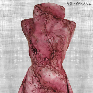 503008A TEPLÁKOVINA nepočesaná / šíře 173cm viskóza/bavlna/elastan, gramáž 300 g/m2 DIGITÁLNÍ TISK