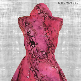 503008D TEPLÁKOVINA nepočesaná / šíře 173cm viskóza/bavlna/elastan, gramáž 300 g/m2 DIGITÁLNÍ TISK