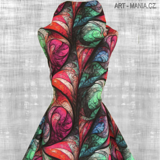 502005A TEPLÁKOVINA nepočesaná / šíře 173cm, gramáž 300 g/m2 DIGITÁLNÍ TISK