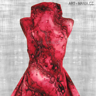 503008F TEPLÁKOVINA nepočesaná / šíře 173cm, gramáž 300 g/m2 DIGITÁLNÍ TISK