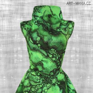 503010E TEPLÁKOVINA nepočesaná / šíře 173cm viskóza/bavlna/elastan, gramáž 300 g/m2 DIGITÁLNÍ TISK