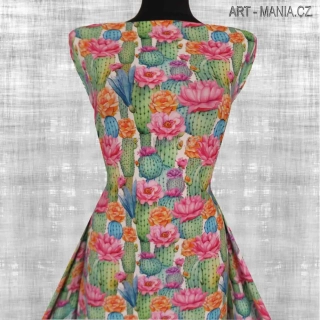 525024A Jednolícní úplet viskóza/elastan, šíře 170cm, gramáž 230g/m2, DIGITÁLNÍ TISK