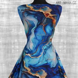 504006A Jednolícní úplet viskóza/elastan, šíře 170cm, gramáž 230g/m2, DIGITÁLNÍ TISK