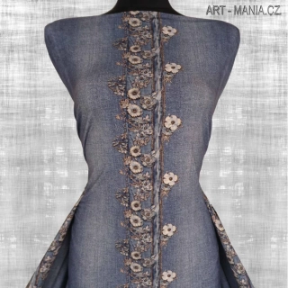 508001B Jednolícní úplet viskóza/elastan, šíře 170cm, gramáž 230g/m2, DIGITÁLNÍ TISK