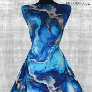 504006C Jednolícní úplet viskóza/elastan, šíře 170cm, gramáž 230g/m2, DIGITÁLNÍ TISK