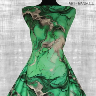 504006D Jednolícní úplet viskóza/elastan, šíře 170cm, gramáž 230g/m2, DIGITÁLNÍ TISK