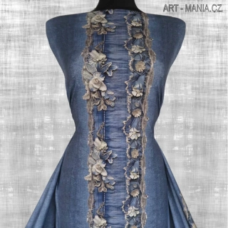 508032A Jednolícní úplet viskóza/elastan, šíře 170cm, gramáž 230g/m2, DIGITÁLNÍ TISK