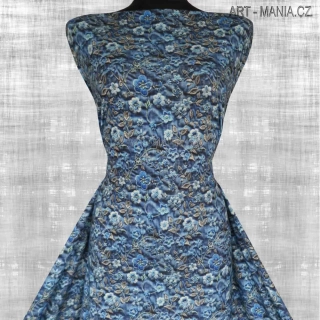 509011A Jednolícní úplet viskóza/elastan, šíře 170cm, gramáž 230g/m2, DIGITÁLNÍ TISK