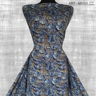 509013A Jednolícní úplet viskóza/elastan, šíře 170cm, gramáž 230g/m2, DIGITÁLNÍ TISK