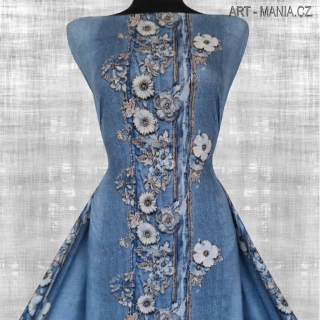 508041A Jednolícní úplet viskóza/elastan, šíře 170cm, gramáž 230g/m2, DIGITÁLNÍ TISK