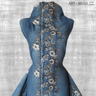 508001A TEPLÁKOVINA nepočesaná / šíře 173cm, gramáž 300 g/m2 DIGITÁLNÍ TISK