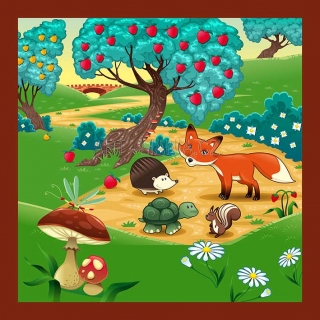 445996A Saténový bavlněný panel digitální tisk, velikost 23x23cm, gramáž 170g/m2