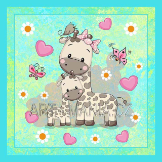 446984B Saténový bavlněný panel digitální tisk, velikost 23x23cm, gramáž 170g/m2