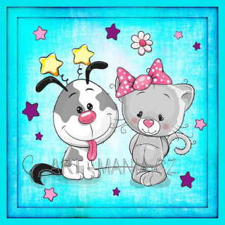 446989A Saténový bavlněný panel digitální tisk, velikost 23x23cm, gramáž 170g/m2