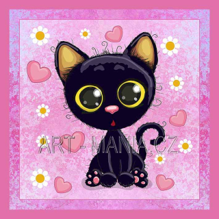 446999A Saténový bavlněný panel digitální tisk, velikost 23x23cm, gramáž 170g/m2