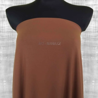 Jednolícní úplet viskóza/elastan, CINNAMON/SKOŘICOVÁ, šíře 160cm, gramáž 220g/m2