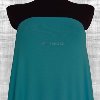 Jednolícní úplet viskóza/elastan, SEA WAVE/MOŘSKÁ MODRÁ, šíře 160cm, gramáž 220g/m2