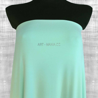 BOHUŽEL VYŘAZENA Z NABÍDKY VÝROBCE - Jednolícní úplet viskóza/elastan, MINT/MENTOLOVÁ