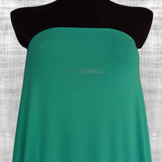 Jednolícní úplet viskóza/elastan, LAGOON GREEN/MOŘSKÁ LAGUNA, šíře 160cm, gramáž 220g/m2