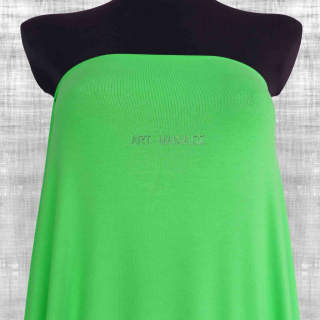 BOHUŽEL VYŘAZENA Z NABÍDKY VÝROBCE - Jednolícní úplet viskóza/elastan, GREEN PEAS/HRÁŠKOVĚ ZELENÁ