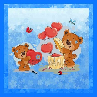 448998A Saténový bavlněný panel digitální tisk, velikost 24x24cm, gramáž 170g/m2