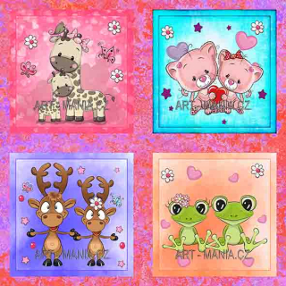 446010A SADA PANELŮ BAVLNĚNÝ SATÉN digitální tisk, velikost 28x28cm, gramáž 170g/m2