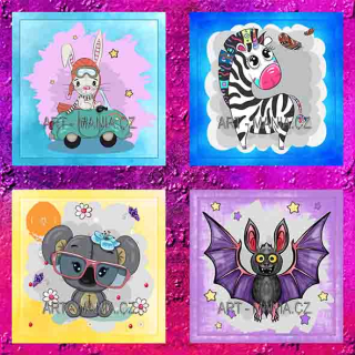 446011A SADA PANELŮ BAVLNĚNÝ SATÉN digitální tisk, velikost 28x28cm, gramáž 170g/m2