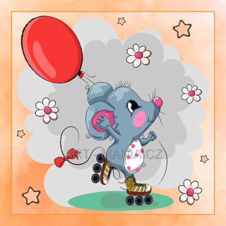 446977A Saténový bavlněný panel digitální tisk, velikost 24x24cm, gramáž 170g/m2