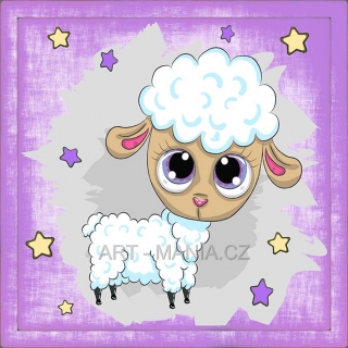 446975A Saténový bavlněný panel digitální tisk, velikost 24x24cm, gramáž 170g/m2