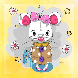 446973A Saténový bavlněný panel digitální tisk, velikost 24x24cm, gramáž 170g/m2