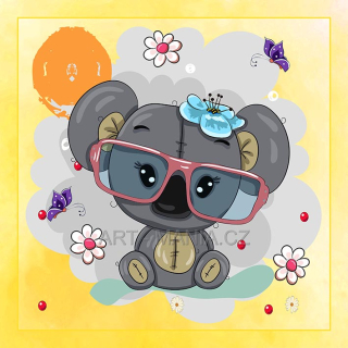 446972A Saténový bavlněný panel digitální tisk, velikost 23x23cm, gramáž 170g/m2