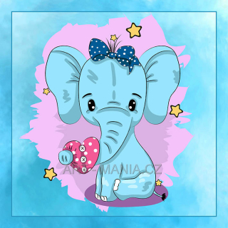 446965A Saténový bavlněný panel digitální tisk, velikost 23x23cm, gramáž 170g/m2